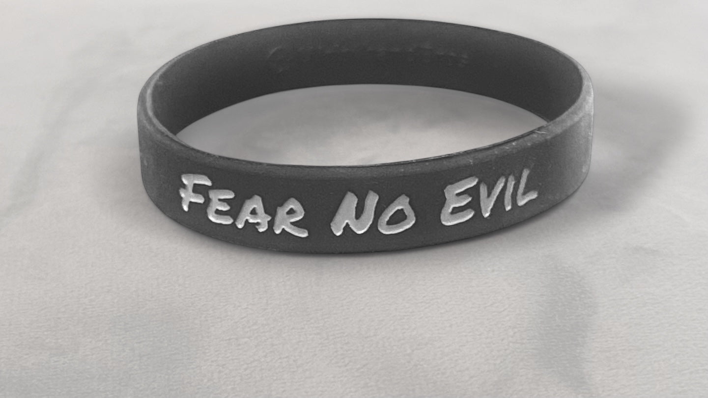 Fear No Evil - Black Wristband (1 each)
