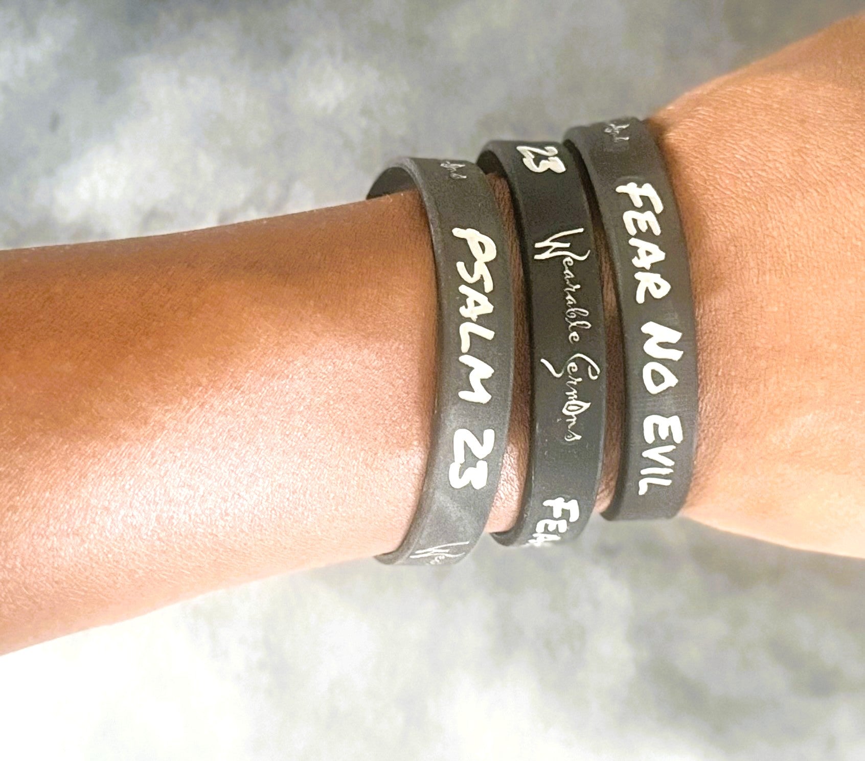 Fear No Evil - Black Wristband (1 each)