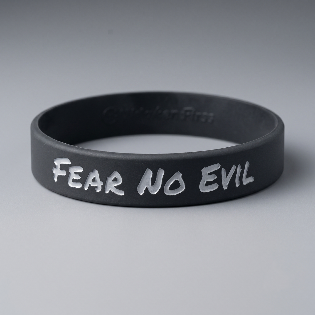Fear No Evil - Black Wristband (1 each)
